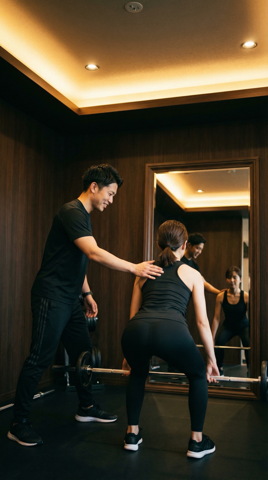 トレーニングを通じて姿勢と自信が変わるコンセプトイメージ