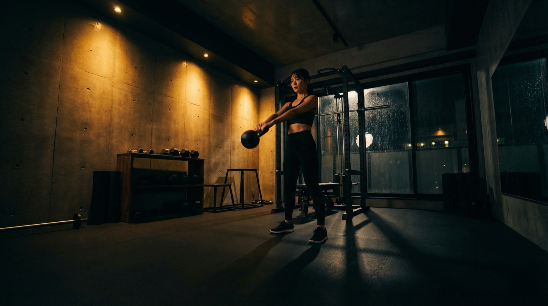 ANVILパーソナルトレーニングスタジオ内でトレーニングを行う様子